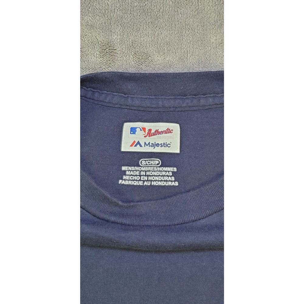 Majestic Men's NY Yankees T-shirt Sz S Blue Authentic Collection C30-68 - Picture 4 of 9